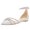 Ivory, variant on XYD Women Chic Pointed Toe D'Orsay Flat Sandals Glitter Rhinestones Buckle Ankle Strap Shoes for Bride Wedding Size 7 Pink