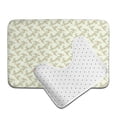 thumbnail image 6 of Xecao Rose (2) 2-Piece Vintage Seamless Anti-Skid Mat Set, featuring a stylish pattern for a safe and elegant toilet rug experience, 6 of 6