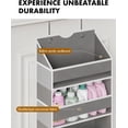 thumbnail image 6 of FOUKUS Over The Door Organizer with 4 Large Clear Pockets 8 Mesh Side Pockets - 50LB Heavy Duty Behind Door Storage, Door Hanging Storage for Closet Bathroom Pantry Nursery Laundry, 6 of 8