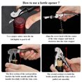 thumbnail image 7 of ReaNea Waiters Corkscrew Black Wine Bottle Opener with Foil Cutter, 7 of 7