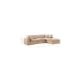 thumbnail image 3 of Meridian Furniture Comfy Beige Velvet Modular Sectional, 3 of 16