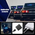 thumbnail image 2 of Justharion ABS LED Car Sign Sign Programmable LED Car Sign Car Sign Programmable LED Matrix Panel FPCB Flexible Screen Display 12*68cm, 2 of 6