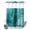 Green, variant on No Hook Shower Curtain, Red Shower Curtains for Bathroom with See Through Top Window, Retro Oil Painting Modern Abstract Art Aesthetics Waterproof & Washable Bath Curtain 66"x72"
