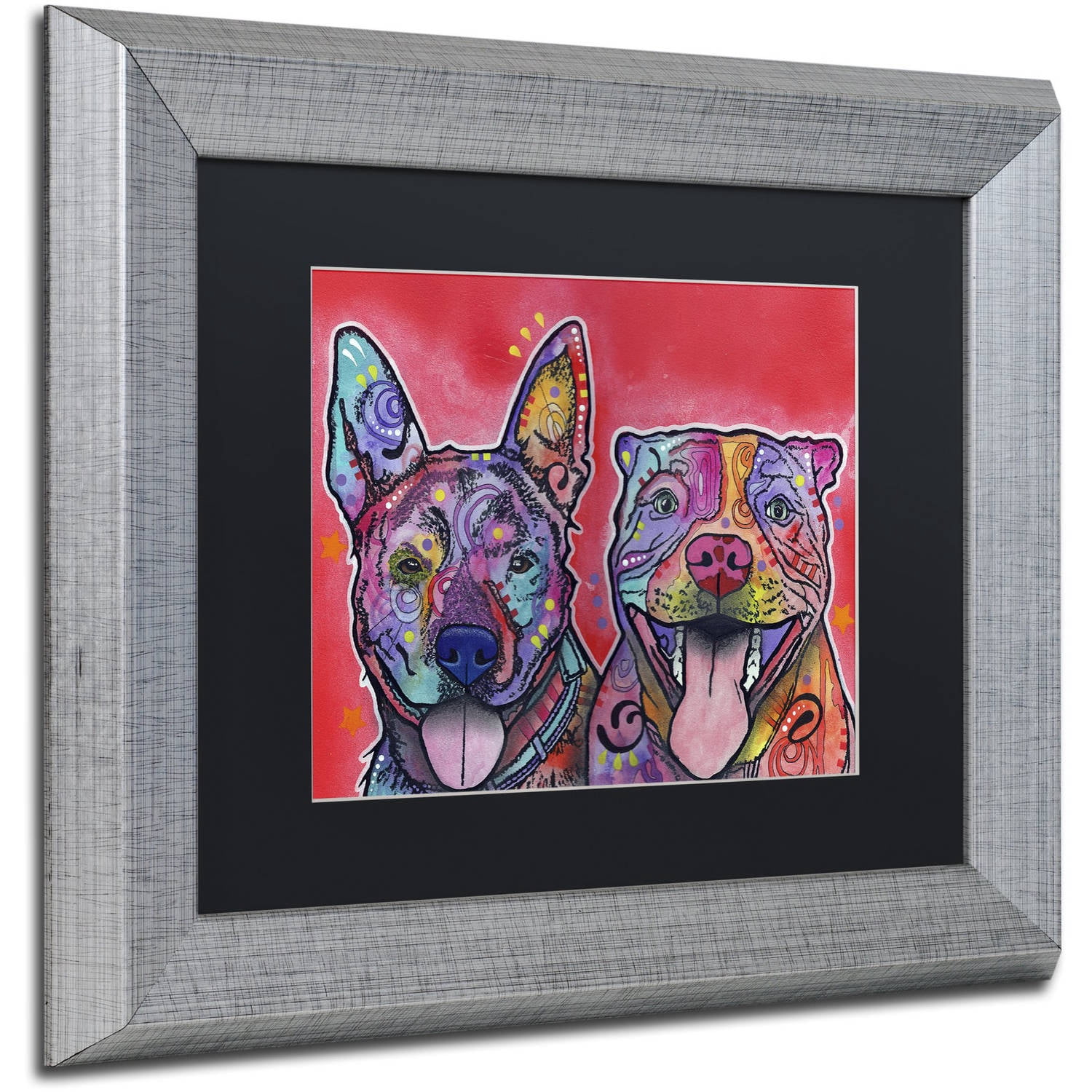 Trademark Fine Art "Latte Hijiki" Canvas Art by Dean Russo, Black Matte, Silver Frame