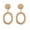Gold, variant on Personality Earrings Leaves Beautiful Earrings Irregular Mesh