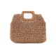 thumbnail image 1 of Bolso de mano de paja Bolso de mano grande informal tejido a mano para mujer Bolso de playa de paja con bolsillo forrado, 1 of 5