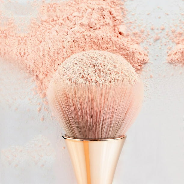 2 Pieces Large Powder Mineral Brushes Nail Art Dust Brush Soft Fluffy Makeup Brushes Makeup Foundation Brushes Kabuki Makeup Brushes Colorful Blush