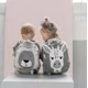 thumbnail image 2 of Mochila para niños pequeños, mochila escolar para niños, bonita mochila escolar para niños y niñas, ligera, con diseño de conejo, mariposa y león, 2 of 5