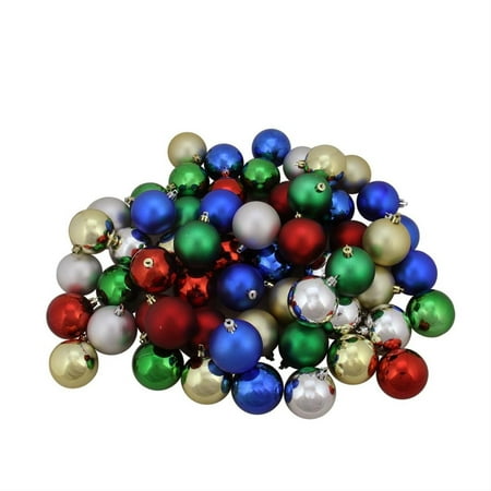 Cristmas Balls 60ct Traditional Multi-Color Shiny & Matte Shatterproof Christmas Ball Ornaments 2.5