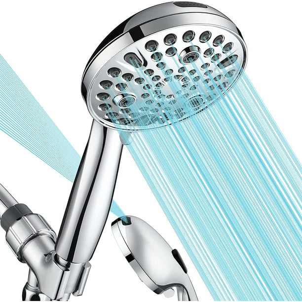 Shower Head with Handheld Sporeye 9 Modes + Jet Power Wash 4.7" Rain