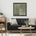 thumbnail image 2 of IDEA4WALL Framed Canvas Print Wall Art Abstract Grayscale Dot Matrix Illustrations Modern Art Geometric Pattern Wall Decorative Relax/Calm Comtenporary for Rooms - 24"x24" BLACK, 2 of 5