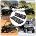 thumbnail image 5 of ZIATUBLES UTV Seat Covers 2 Pack, Waterproof Polyester Front Seat Protectors Compatible with Kawasaki Mule 3020 4000, Fade Resistant UTV Decor Accessory Part, Black Paw Print, 5 of 8