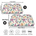 thumbnail image 3 of Uemuo Cute Flower Pattern Accordion Car Windshield Sun Shade, Foldable Reflective Sun Visor for Car, Reflector Windshield Sunshade-Small, 3 of 7