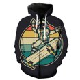 thumbnail image 3 of Sudadera con capucha y cremallera con estampado 3D de dibujos animados retro de astronauta para hombre, camisetas casuales Harajuku, chaquetas con capucha, ropa de calle genial, sudaderas de manga lar, 3 of 5