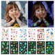 thumbnail image 1 of 16 hojas de pegatinas luminosas para tatuajes para niños en la oscuridad, tatuajes temporales, pegatinas de dibujos animados, regalo de fiesta, 1 of 8