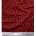 thumbnail image 1 of Soimoi Georgette Viscose Fabric Cosmos Floral Print Fabric by Yard 42 Inch Wide, 1 of 3