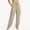 Beige plus size cargo pants a1, variant on Women Plus Size Cargo Pants with Pockets Drawstring Loose Long Pants Casual Streetwear Hiking Yoga Lounge Activewear Travel Work Crop Bottoms, Beige 2XL