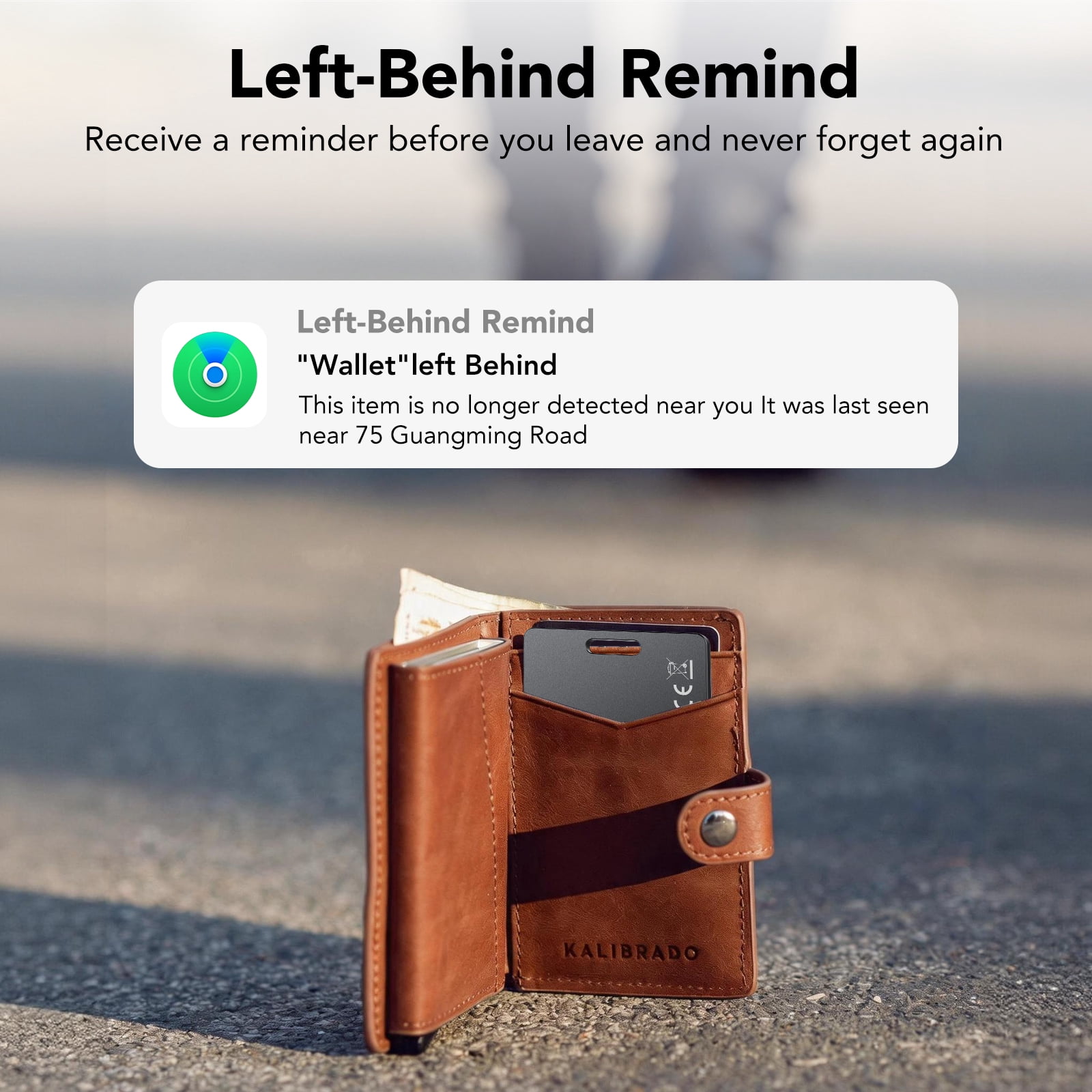 Wallet Tracker Card 2Pack, Bluetooth Tracker with Apple Find My(iOS Only), Rechargeable Thin Smart Card Wallet Finder, Item Finder for Luggage/Passport/Phone/Keys, IP68 Waterproof Black, FCC Approved