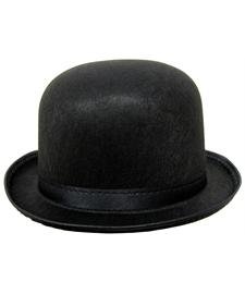 black derby hat