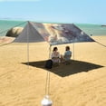thumbnail image 7 of Wobogo White Maned Lions Beach Tent Camping Sun Shelter 110 x 125in UPF50+ Outdoor Shade for Trips Fishing Picnics, 7 of 7