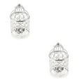 thumbnail image 4 of Guardoinrt Electroplated Metal Birdcage Shape Tea Light B- Candle Holder Silver Type A 2Set, 4 of 6