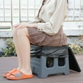 thumbnail image 4 of Langgg Toilette de Commode pour Adultes Légère et Portable Camping Randonnée Toilette Portable pour Camping style 1 Vert, 4 of 6