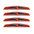 thumbnail image 2 of Taosunzt 4Pcs Car Door Bumper Strip Universal Anti collision Reflective Scratch Protector Door Edge Guards Trim Molding Strip Vehicle Supplies Red, 2 of 13