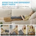 thumbnail image 2 of Heating Pad for Back, Period Cramps, Neck and Shoulder, 12x24 Inches Electric Throw with 6 Heat Settings, Timer Auto Shut Off, Machine Washable, Birthday Gifts Women Men, Grey, 2 of 4