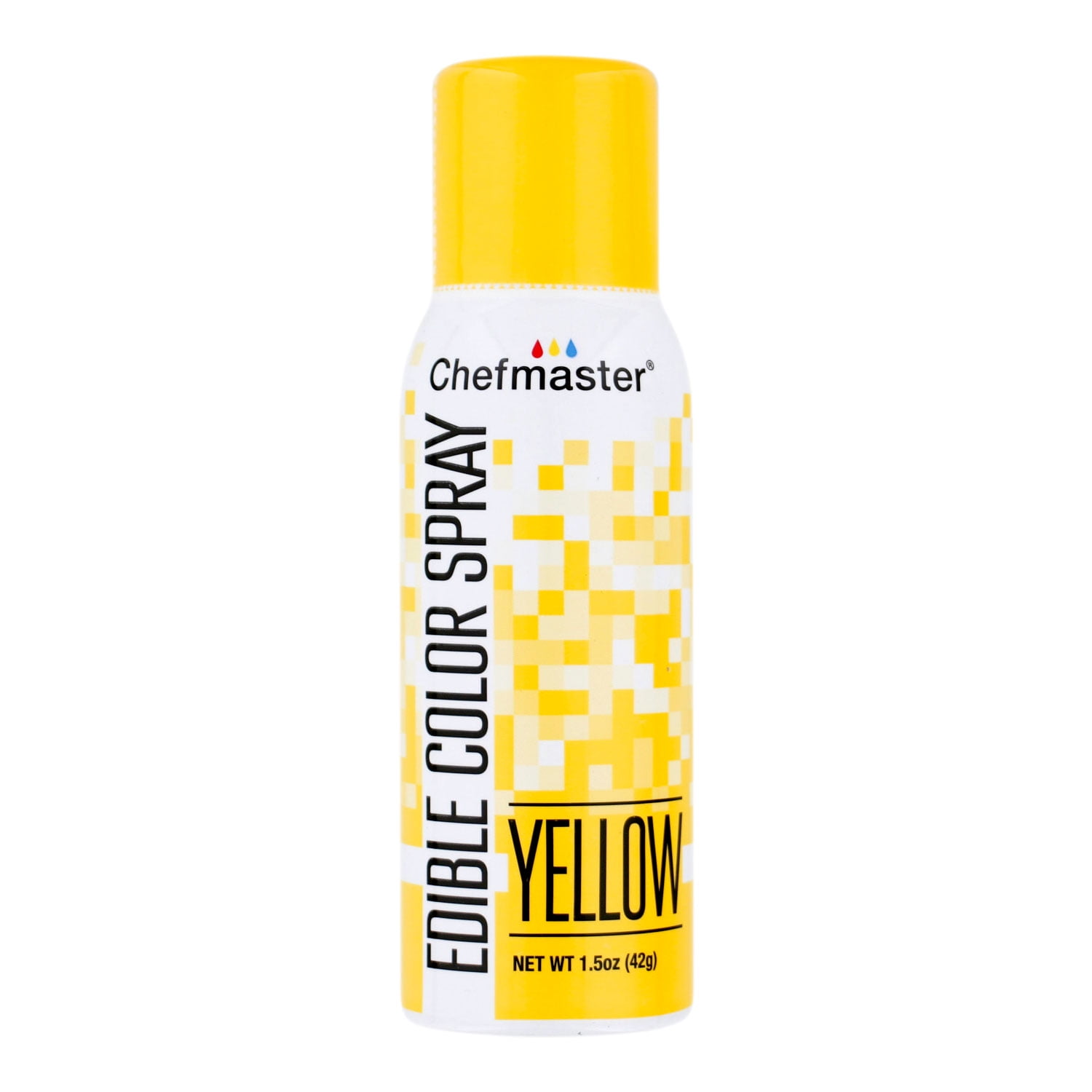 Chefmaster Edible Spray Cake Decorating Color 1.5oz Can Yellow