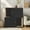 Basic Black, variant on LIZHOUMIL Double Cat Litter Box Enclosure with Scratching Posts, Wood Furniture, Natural