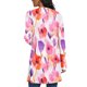thumbnail image 4 of Cárdigan informal de manga larga con estampado para mujer, blusa holgada e informal de poliéster, 4 of 7