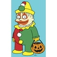 thumbnail image 2 of Men's The Simpsons Halloween Clown Ralph  Graphic Tee Tahiti Blue Small, 2 of 4