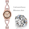 thumbnail image 4 of BRIGHTFUFU 1pc 22 mm X Tipo de reloj Smartwatch Rhinestone Replazing Ratch Band compatible para reloj (oro rosa), 4 of 7