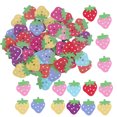 thumbnail image 1 of 150Pcs Buttons Wood Cartoon Strawberry ColorPainted Printing DIY Decoration Accessories, 1 of 8