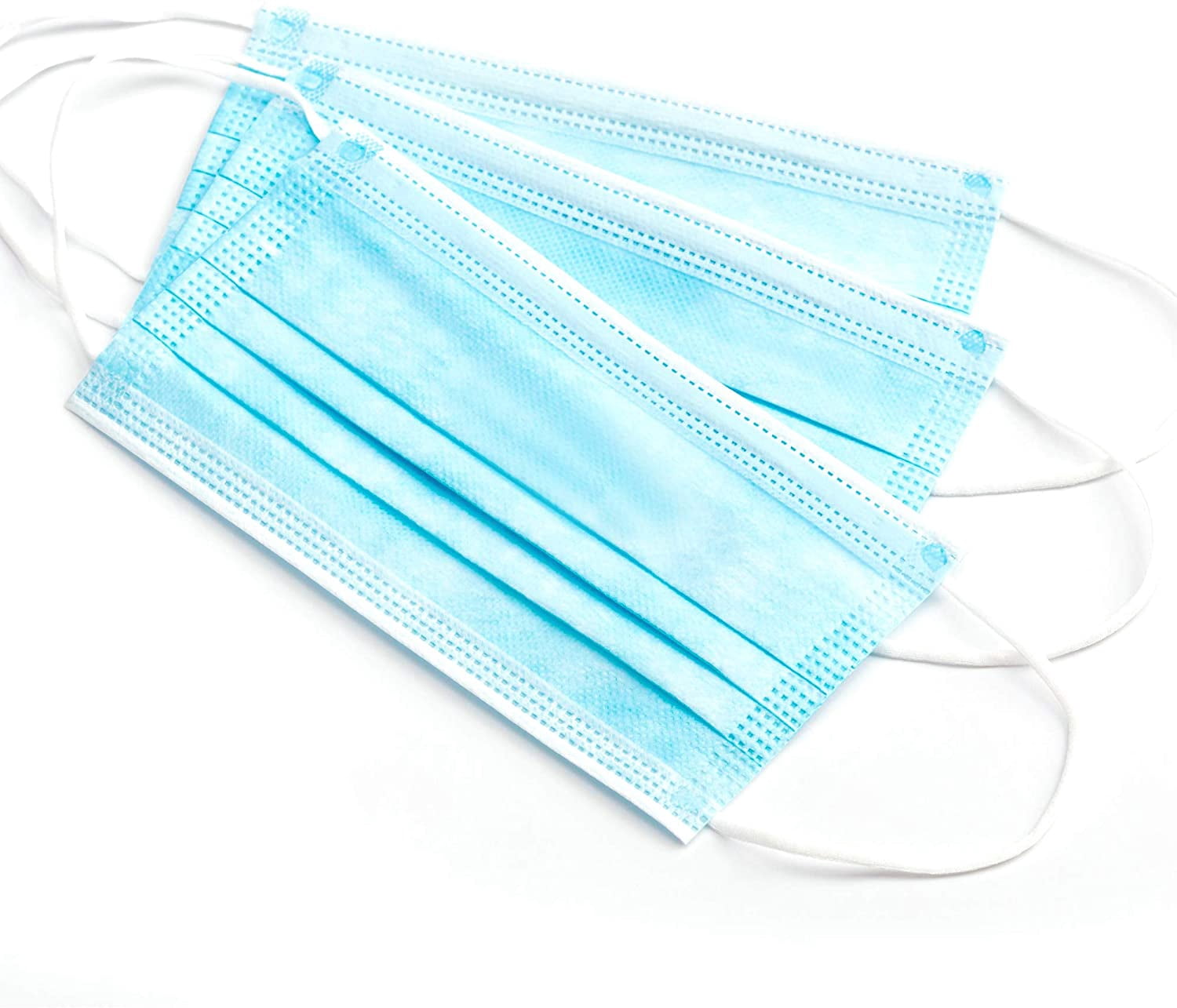 K-Cliffs Face Mask 500pcs Disposable Masks with Elastic Ear Loops | 3-Ply Breathable Non-Woven 3 Layer Protection