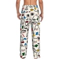 thumbnail image 3 of Xecao Aabstract Eyes Men's Straight Lounge Pajama Pants: The Ultimate in Comfortable Sleepwear, 3 of 9