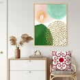 thumbnail image 3 of Funda de almohada con decoración geométrica de cártamo, juego de 4 fundas de almohada cuadradas de cártamo de primavera abstracta, 3 of 5