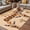 Yellow Beige, variant on Giraffe Outdoor Rug for Patio/Deck/Porch, Non-Slip Large Area Rug 6 x 9 Ft, Red Love Heart Rustic Animals Indoor Outdoor Rugs Washable Area Rugs, Reversible Camping Rug Carpet Runner