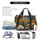 thumbnail image 5 of Disketp Starry Sky Moon Sunflower Bolsa de Viaje Tipo Duffle, Bolso de Mano para Fin de Semana para Mujer, Bolsa de Gimnasio Ligera para Hombre, Esencial para Viajes, 5 of 7
