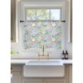 thumbnail image 3 of Sheer Curtains 45 Inch Length, Blue Spring Floral Semi Sheer Curtains Light Filtering Window Treatment, Elegant Farmhouse Flowers Birds Watercolor Privacy Voile Drapes for Living Room 52x45 Inch, 3 of 7