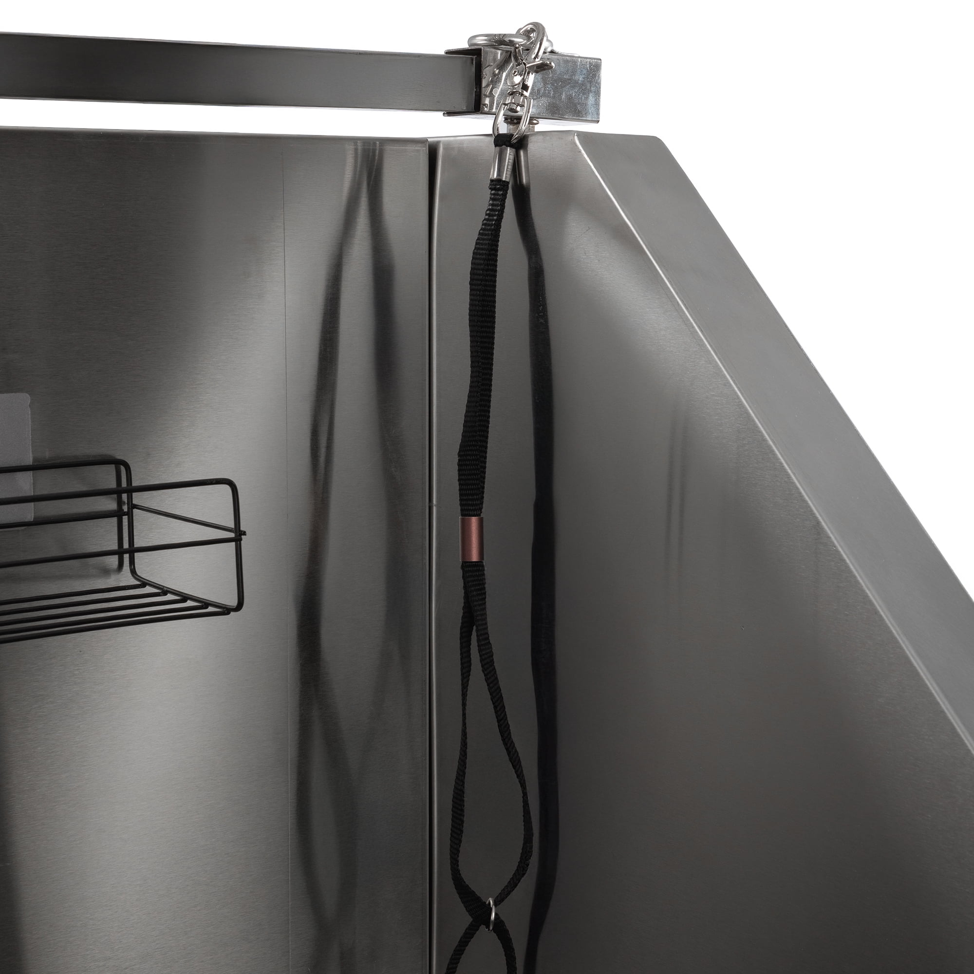 Pefilos 48" Pet Grooming Baths, Dog Bathing Station w/Stairs, Professional Stainless Steel Dog Grooming Tub with Faucet, Dog Bathtub for Large, Medium, Small Pets, Silver