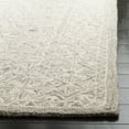 thumbnail image 3 of SAFAVIEH Micro-Loop Grace Floral Geometric Area Rug, Silver/Ivory, 4' x 6', 3 of 7