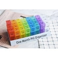thumbnail image 5 of Monthly Pill Organizer - 32 Compartment Pill Organizer for Daily Dispensing of Pills Twice A Day, Morning and Evening, 5 of 5