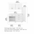 thumbnail image 4 of Universal 5 Piece Modular Garage Storage Set in White - Engineered Wood, 4 of 7