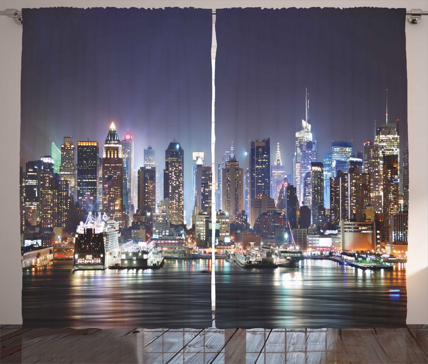 photo printing photo curtain to go Photo Curtain "Manhattan" Curtain with Motif 