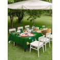 thumbnail image 3 of St. Patrick's Day Outdoor Tablecloth - 60x120 Inch Rectangle Dining Table Cover, Lucky Shamrock Gnomes Beer Coin Wood Green Waterproof Outdoor Table Cloth with Umbrella Hole & Zipper for Picnic/Patio, 3 of 7