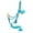 Teal, variant on Showman Mule Tape Halter w/ Rawhide Braided Noseband