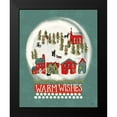 thumbnail image 2 of York, Leah 15x18 Black Modern Framed Museum Art Print Titled - Winter Village II, 2 of 5