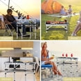 thumbnail image 3 of Mesa de camping plegable Anbte de aluminio 60x40 cm ajustable, 3 of 8