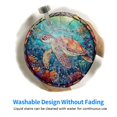 thumbnail image 6 of Disketp Sea Turtle in Coral Small Mouse Pad 7.9x7.9 Inches,Washable Round Mousepad for Office Laptop Computer,Non-Slip Rubber Base Mouse Pads for Wireless Mouse, 6 of 8